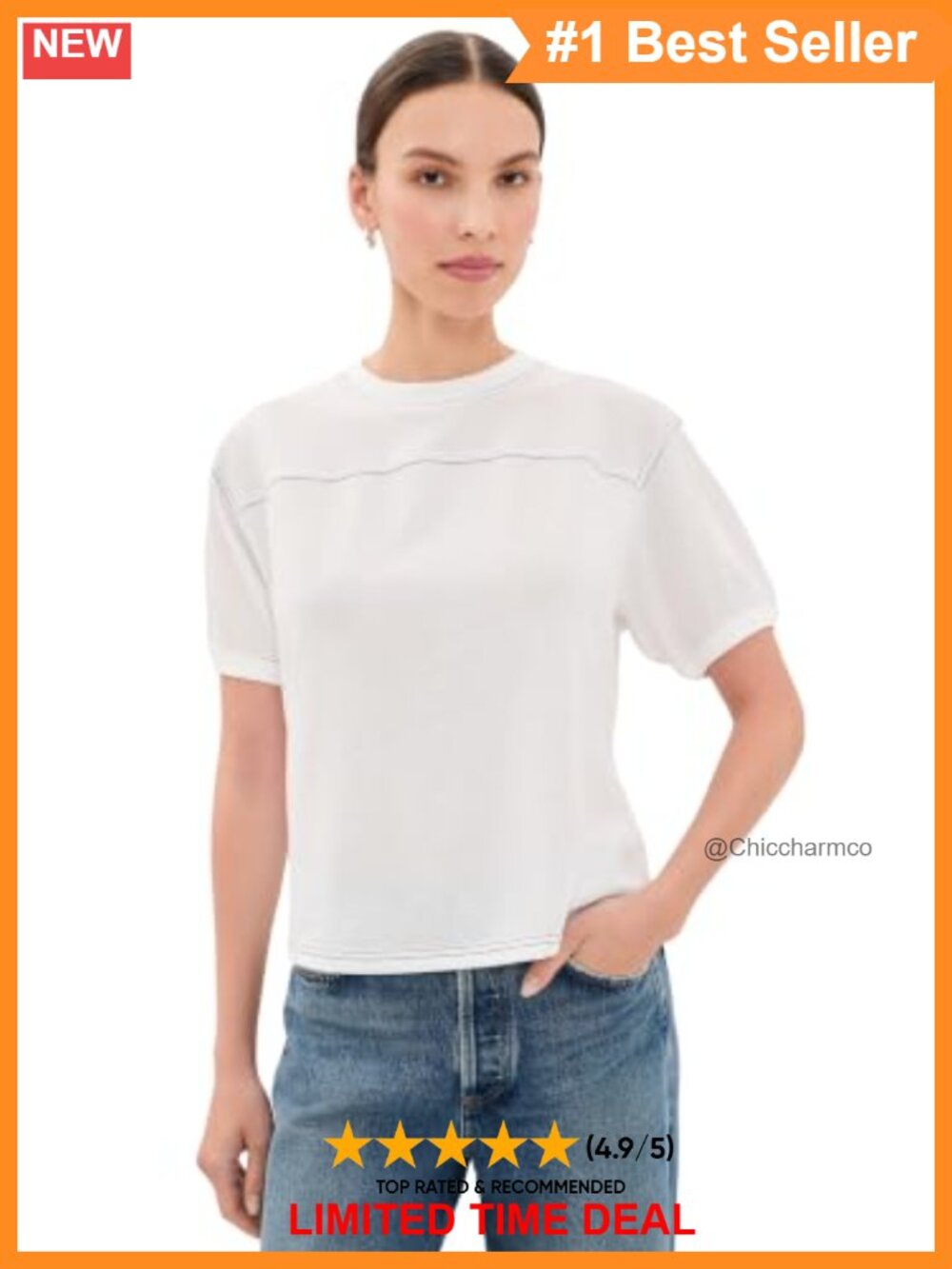 Women's The Gym Tee Crew Neck Short Sleeve Stretch Jersey Workout Top
